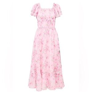 Ivy City JULIANA MIDI DRESS IN ROSE TRANCE NWT Womens Size Small